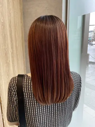 セミロング 迫 京都のヘアスタイル