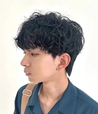 ショート パーマ メンズ Mens salon Ano.所属・石田 大成のヘアスタイル