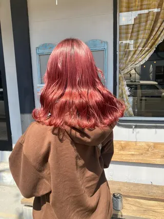 ミディアム カラー パーマ ヘアアレンジ メンズ キッズ ネイル マツエク・マツパ アイブロウ chapter問屋町 💘小室明華のヘアスタイル