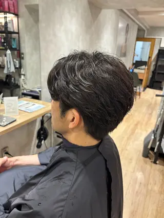 パーマ メンズ 🎀Maho🎀ボブ × 髪質改善のヘアスタイル