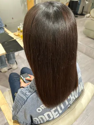 ミディアム 💙まこと💙艶 カラー(Rico)のヘアスタイル