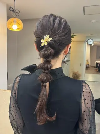 ヘアアレンジ 權軒 真尋のヘアスタイル