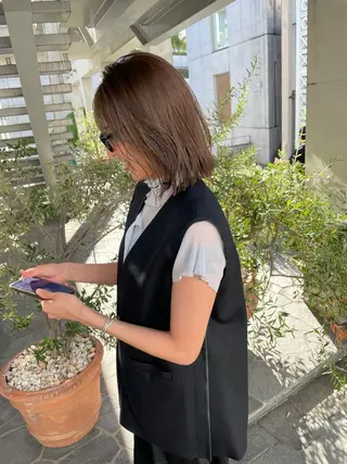 ショート カラー 🌿髪質改善🌿艶髪 透明感🌿karenのヘアスタイル