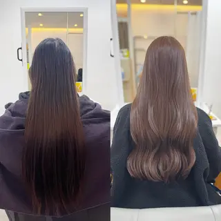 ロング カラー 武田 つぐみのヘアスタイル
