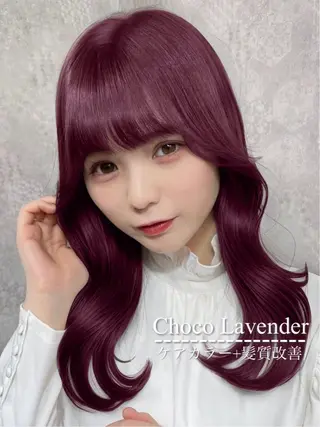 ロング カラー ダブルカラー特化💍 tiam💍韓国ヘアのヘアスタイル