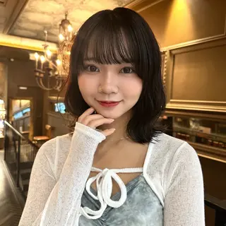 ミディアム MINX竹内杏奈 /艶髪.メイクのヘアスタイル