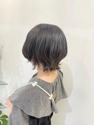 ショート 髪質改善カラー🤍 エクステ✨君島由実子のヘアスタイル