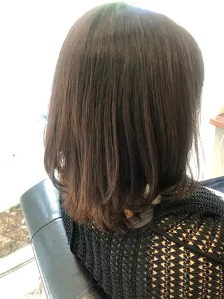 ミディアム 髪質改善✨️透明感カ ラー✧*。山下さいみのヘアスタイル