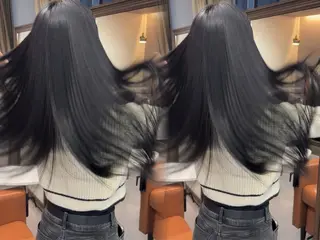 ロング 💎【髪質改善カラー 艶髪×縮毛矯正】💎のヘアスタイル