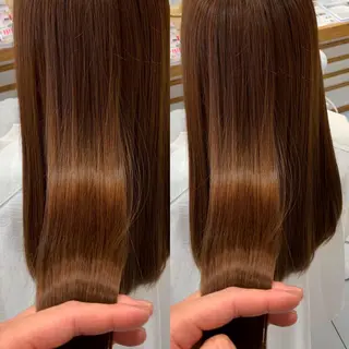 セミロング 縮毛/レイヤー 韓国/橋口のヘアスタイル