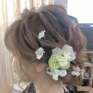 ミディアム ヘアアレンジ ヘアセット/着付け 専門店☆Alludyのヘアスタイル
