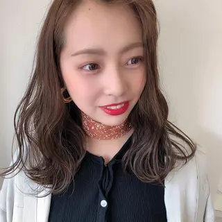 セミロング カラー ヘアアレンジ HAIR&FACE 　STYLE所属・☁️Stylist Karin☁️のヘアスタイル