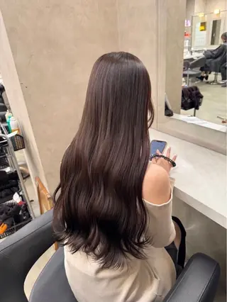 ロング カラー 盛れる上質ワンホン ヘア🤍YUME🤍のヘアスタイル