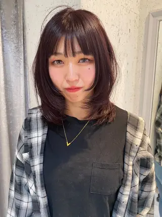 ミディアム カラー mai / linoah˚✧のヘアスタイル