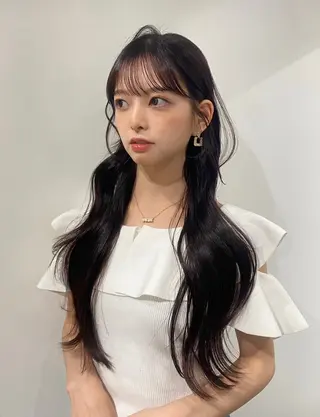 ロング カラー AO所属・RISAKO 艶髪モテヘア🎀府中のヘアスタイル