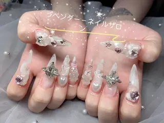 ネイル ラベンダー💖日暮里 ルル💖ネイルのネイルデザイン