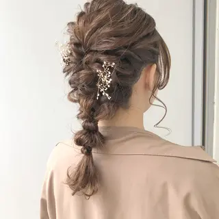 セミロング 榎園 由美のヘアスタイル