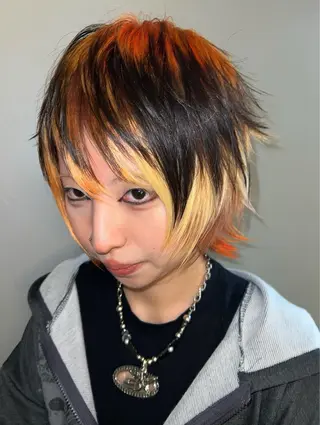 ショート カラー haco＋所属・圧倒的デザイン力 店長🎨RENAのヘアスタイル