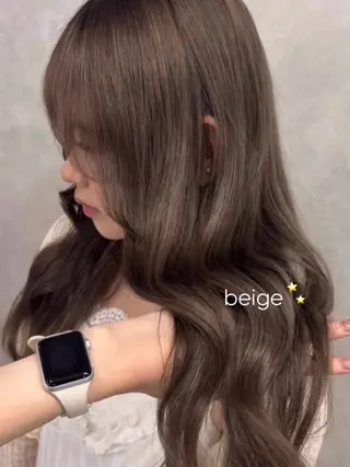 ロング カラー 盛れる顔まわり✨🎀 モテカラー別所好葉のヘアスタイル