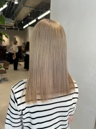 セミロング カラー ハイトーン/エクステ /🎀YUINA🎀のヘアスタイル