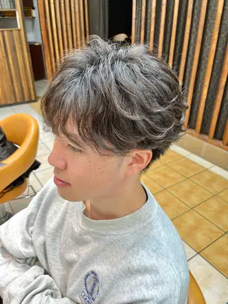 ショート パーマ メンズ メンズ特化/パーマ/ 髪質改善　高野奨馬のヘアスタイル