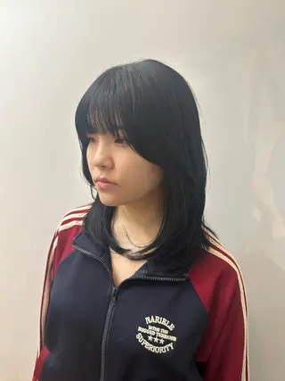 セミロング raguna所属・raguna🌿 足立雄穂のヘアスタイル