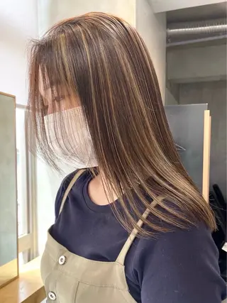 カラー しずく🤍🧸 / fifthパーマのヘアスタイル