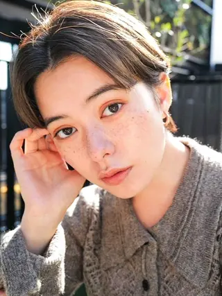 ショート カラー パーマ ヘアアレンジ キッズ cecil hair 難波店所属・髪質改善透明感カラー /SHOGO☀️のヘアスタイル