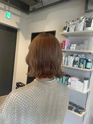 ショート カラー Ameri 新宿所属・新宿/透明感カラー/ 髪質改善/桜良のヘアスタイル