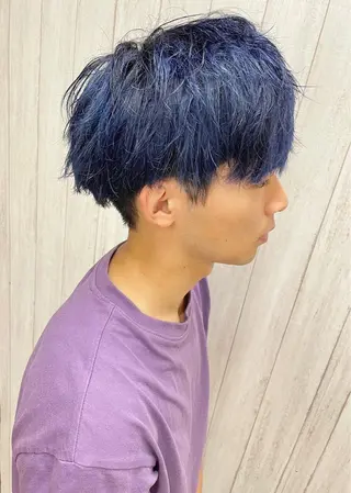 カラー メンズ ケアブリーチ /髪質 改善/古橋圭史郎のヘアスタイル