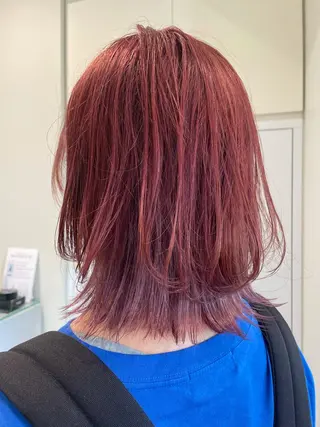 ミディアム カラー ボブ/インナーカラー /眉毛/Miyuのヘアスタイル