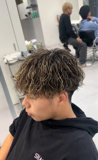 パーマ メンズ メンズ専門/パーマ 特化/栄/北出瑞貴のヘアスタイル