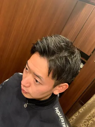 ショート メンズ ヒロ銀座 バーバーショップ神楽坂所属・ひらお あおとのヘアスタイル