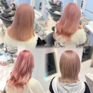 ミディアム カラー Ayu🍯/栄/ブリ ーチカラー/ヘアメのヘアスタイル