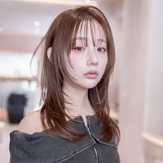 ロング 渋谷/韓国レイヤー 顔まわり特化マサキのヘアスタイル