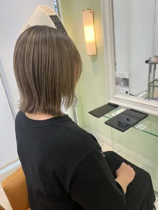 ミディアム カラー カットカラーモデル BASSA上石神井店のヘアスタイル