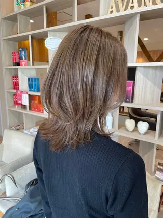 ミディアム カラー 髪質改善カラー🌈✨ 加藤 愛のヘアスタイル