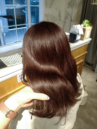 ミディアム 縮毛矯正/レイヤー 💎やまもとちひろのヘアスタイル