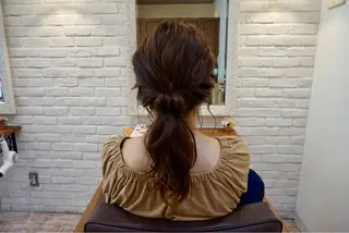 ロング ヘアアレンジ SHANTi 飯塚 ヘアセット/髪質改善のヘアスタイル