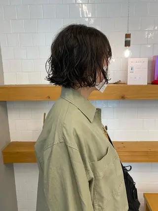 ショート カラー パーマ 、 、のヘアスタイル