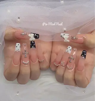 ネイル HANA 長さだしのネイルデザイン