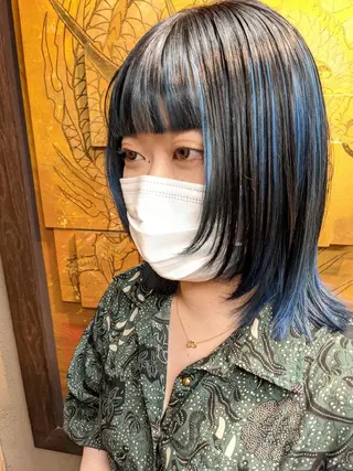ミディアム カラー fuwat所属・秋葉原でカラーする なら🐉ちぇーたんのヘアスタイル