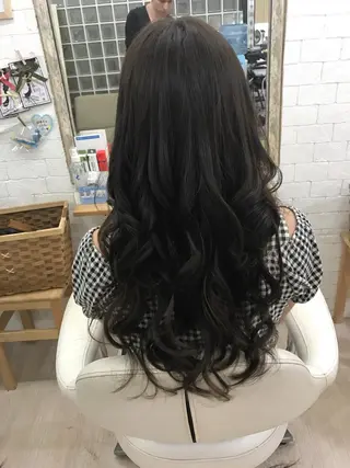 ロング カラー ヘアアレンジ GLOSS 心斎橋 山上のヘアスタイル