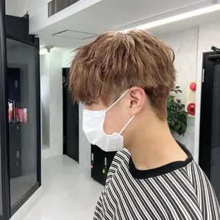 ショート カラー メンズ ミルボンAujua認定サロン Ria  OSAKA 梅田所属・メンズ特化/ マンツーマン/Ryuのヘアスタイル