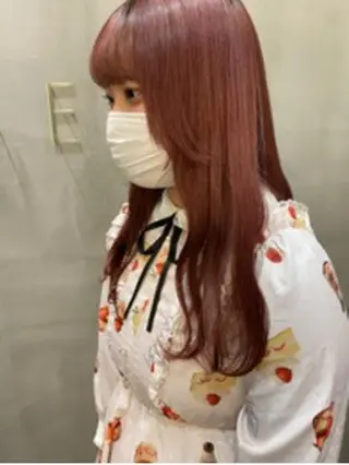 ミディアム カラー パーマ ヘアアレンジ ヘアケア特化型サロン newi 梅田のヘアスタイル