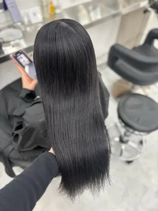 カラー 韓国風暗髪ヘア🤍 🫧MIREIのヘアスタイル