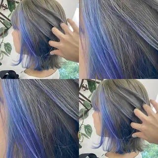 ショート カラー ハイトーン💫 エクステ💫maiのヘアスタイル