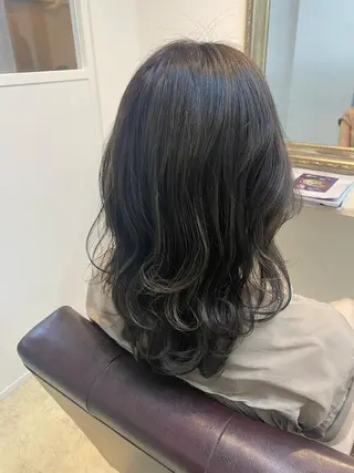 ミディアム カラー パーマ miel hair 新宿店 【ミエル ヘアー】所属・新宿西口から徒歩5分 石橋卓典のヘアスタイル