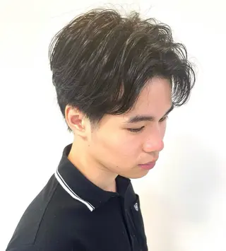 ミディアム メンズ スタイリスト風間麗旺 メンズスタイル特化のヘアスタイル