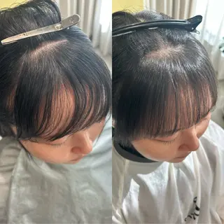 ロング パーマ hub hair レイヤー/透明感のヘアスタイル